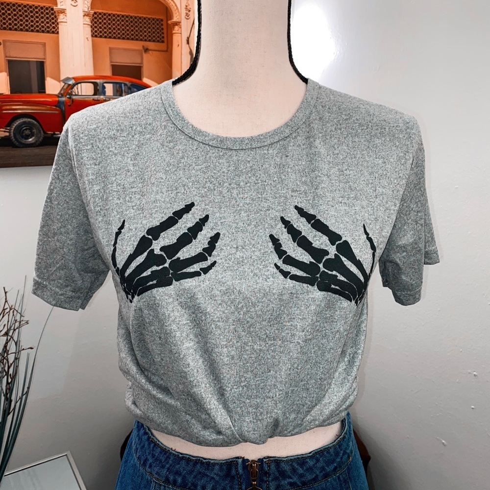 Skeleton hand T-shirt